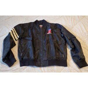 Harley-Davidson Jacket Black White stripes RN 103819 CA 03402 Womens Size Large